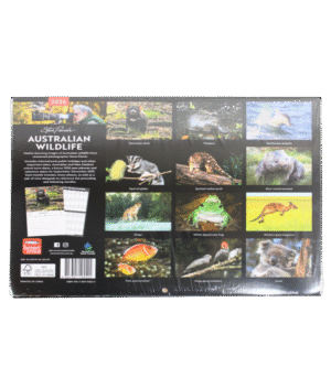 Australian Wildlife 2026 calendar back