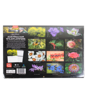 Australian WIldflowers 2026 calendar back