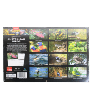 Australian Birds 2026 calendar back