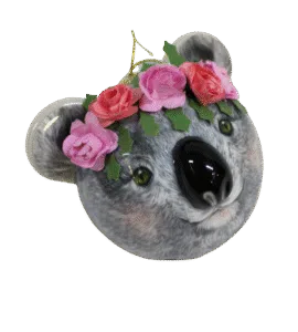 XMAS 3D Bauble - Koala Holly