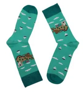 Aussie Map Exploration Socks