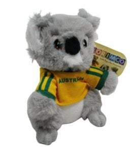 Koala with Gold T-Shirt Plush Toy