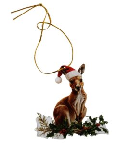 Acrylic Kangaroo Christmas Ornament
