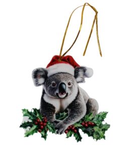 Acrylic Koala Christmas Ornament