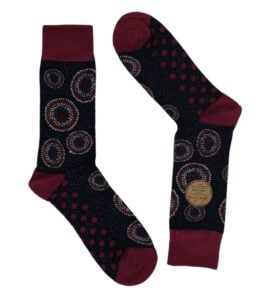 Maroon Goanna Nest Socks