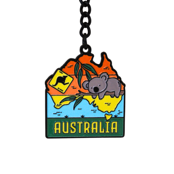40878 Close Up Of Australian scene Keyring
