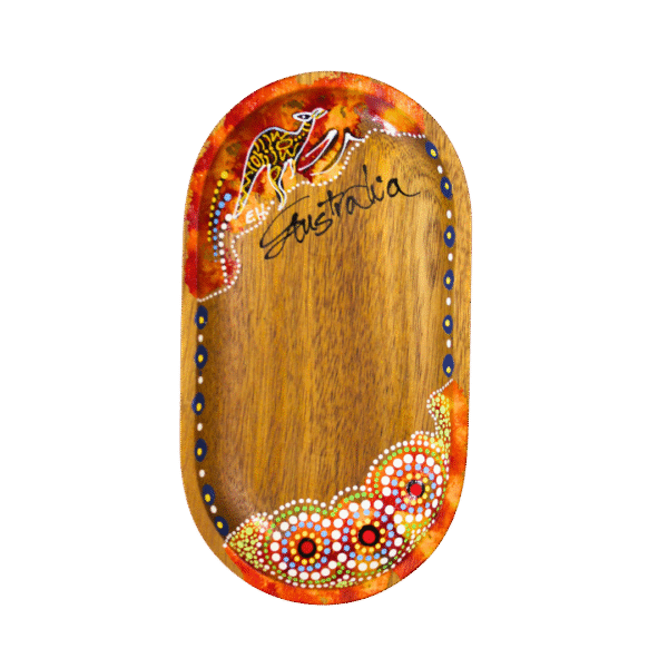 70094 And 70095 Front of Wooden Oval Dot Plate