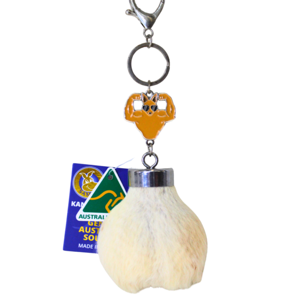 71939 Front Of Muscle Roo Scrotum Keychain