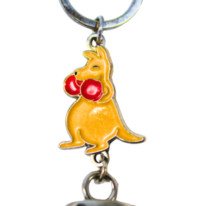 71940 Close Up Of Boxing Roo Scrotum Keychain