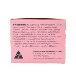 91812 Back of Gracie Lanolin Rose Essential Oil Cream