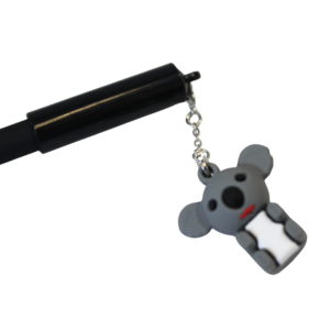 92108 Close Up Of Koala dangle on Fine Black Koala Pen