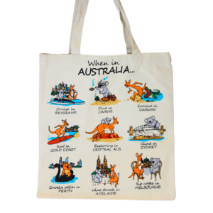 Exploring Australia Canvas Tote