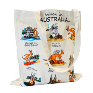 94859 Full Exploring Australia Canvas Tote