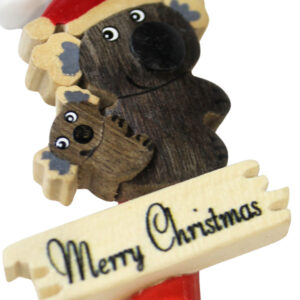 12103 Close Up of Koala & Baby Christmas Ornament