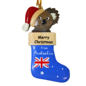 Koala in Stocking Christmas Ornament