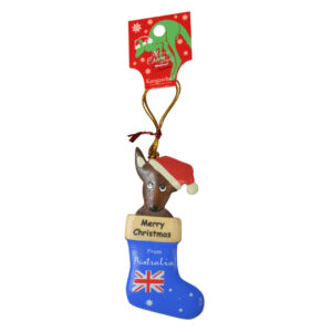 12105 Front of Kangaroo in Stocking Christmas Ornament