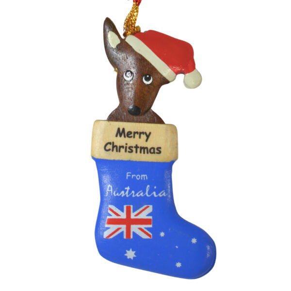 12105 Main Kangaroo in Stocking Christmas Ornament