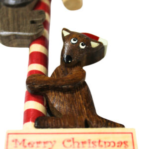 12121 Close Up of Koala & Roo Candycane Decoration