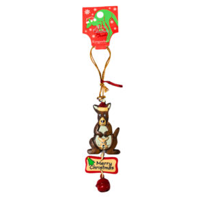 12133 Front of Kangaroo with Bell Christmas Ornament