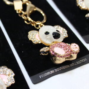 38113 Close Up of Rhinestone Koala Keyring
