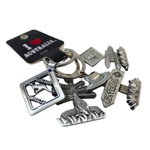 38425 Close Up of Metal Roadsign Keyring Pack