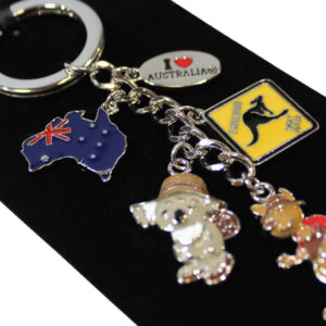 38617 Close Up of Aussie Travel Charm Keyring