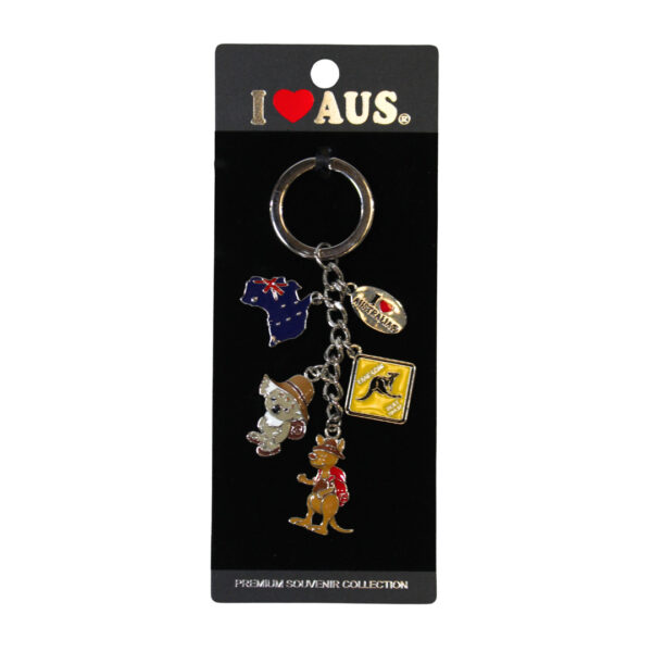 38617 Front of Aussie Travel Charm Keyring
