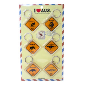 Australian Roadsigns Keyring Pack