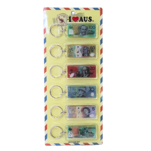 40017 Australian Money Keyring Pack In Packaging
