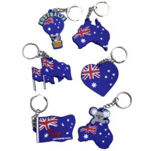 40029 All keyrings in Australian Flag Keyring Pack
