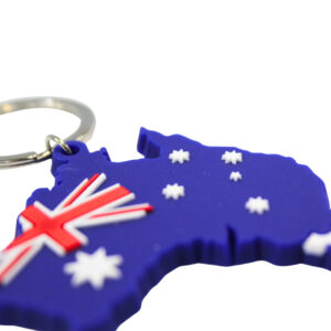 40029 Side Close Up of Australian Flag Keyring