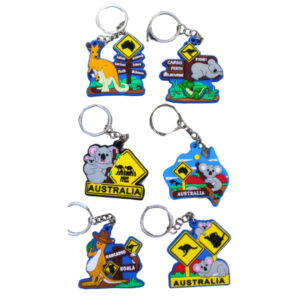 40030 All keyrings in Outback Roadsign Keyring Pack