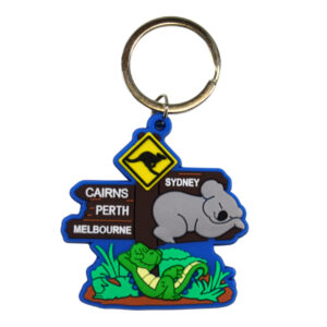 40030 Front Close Up of Outback Roadsign Keyring