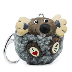 Koala Pom Pom Keyring