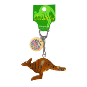 40116 Front of Wooden Australia Kangaroo Keyring