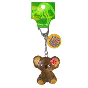 40373 Front of Wooden Flower Koala Keyring