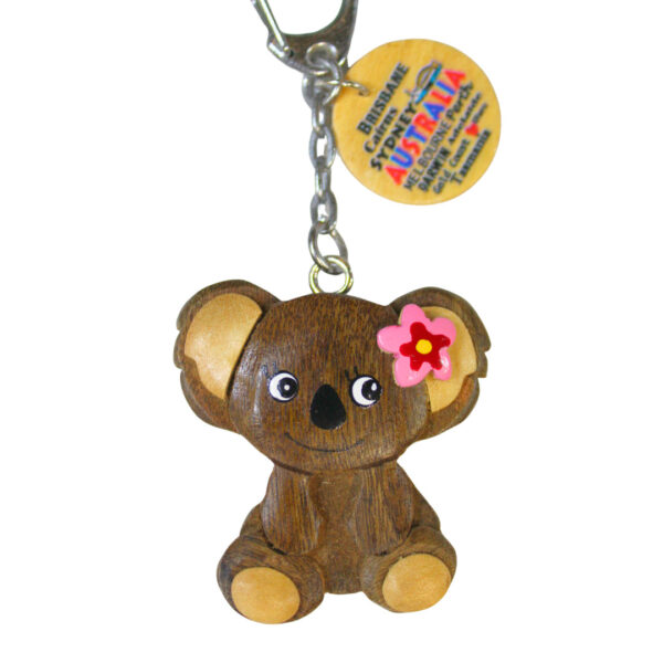 40373 Main Wooden Flower Koala Keyring