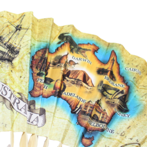 52741 Close Up of Australian Hand Fan