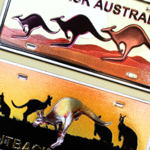 54962 Close Up of Outback License Magnet Pack