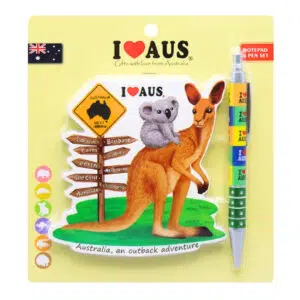 Kangaroo and Koala Notebook and Pen Set