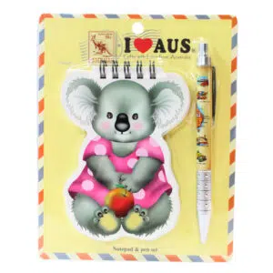 Koala Spiral Notebook and Pen