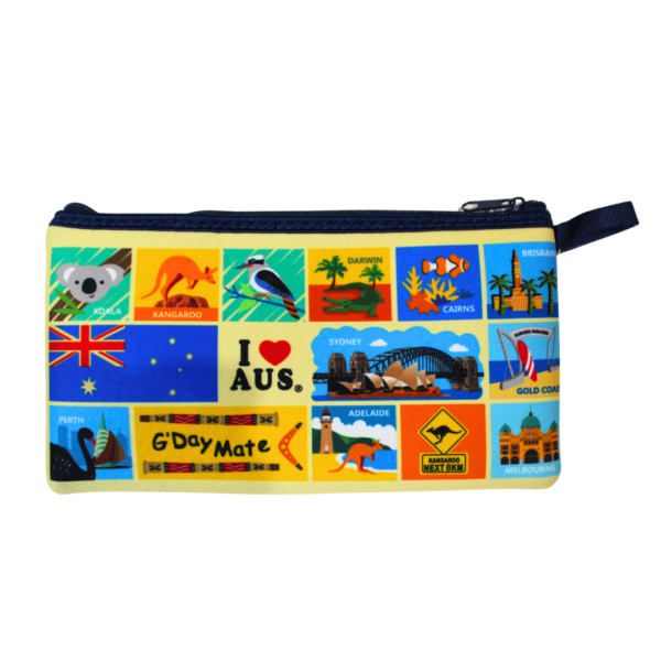 92635 Front of Australian Icons Pencil Case