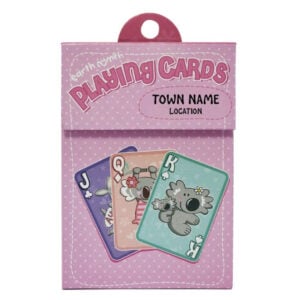 Pink Kids Playing Cards