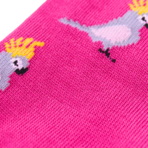 18509 Close Up of Pink Cockatoo Bamboo Socks