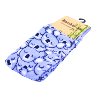 18510 Angle Sleeping Koalas Bamboo Socks lavender