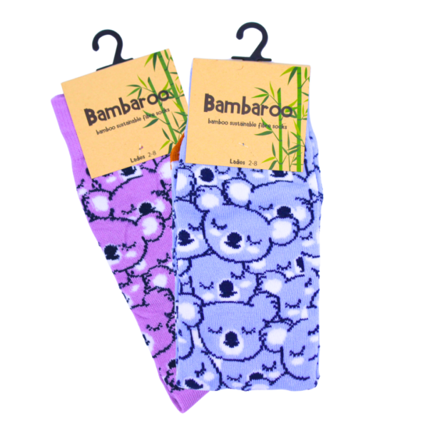 18512 18510 Both Sleeping Koalas Bamboo Socks