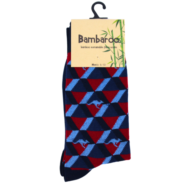 18516 Front of Triangle Roo Bamboo Socks