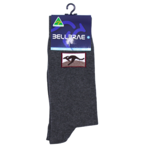 Charcoal Kangaroo Square Socks