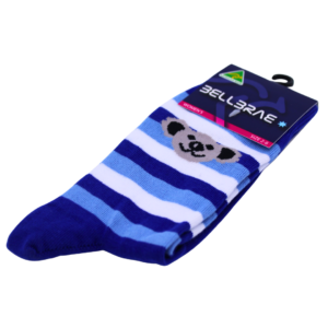 18542 Angle Stripe Koala Socks light blue