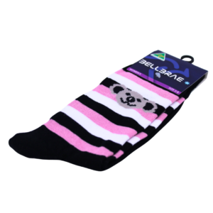 18543 Angle Stripe Koala Socks light pink
